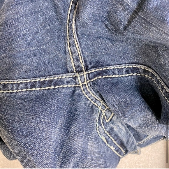 Rock & Roll Cowgirl Med Wash Mid Rise Boot Cut Jeans 29 - Picture 8 of 15